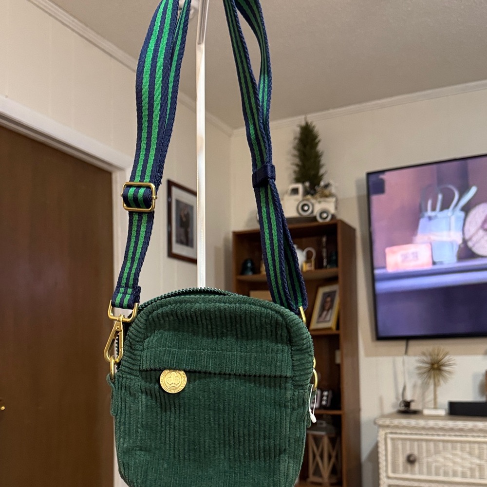 Rowing Blazers Green Corduroy Crossbody Bag